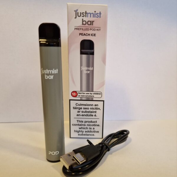 Just Mist Prefilled Pod Kit - Peach Ice